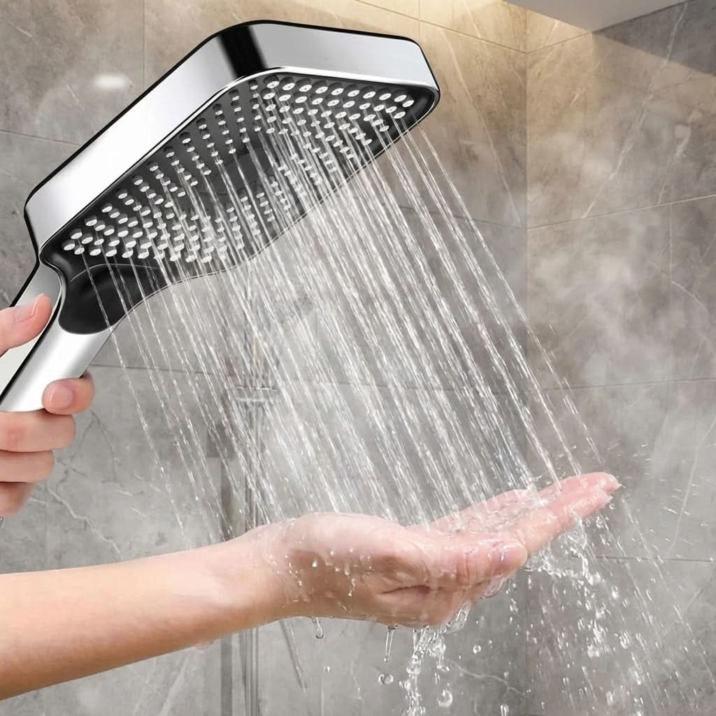 AQUASQUARE vysokotlaká dešťová sprchová hlavice se 3 režimy