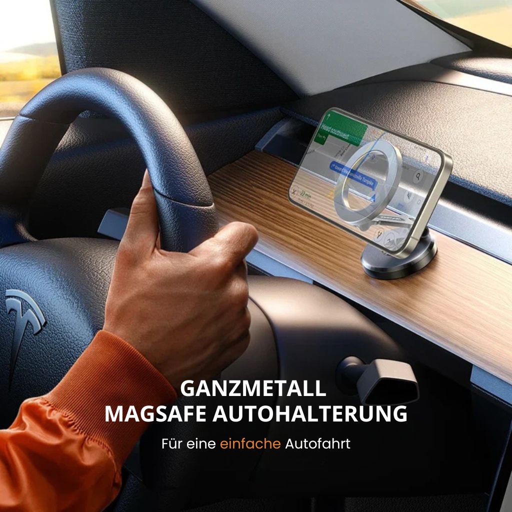 FahrMag magnetische MagSafe-Autohalterung fürs Smartphone — sicherer freihändiger Halt