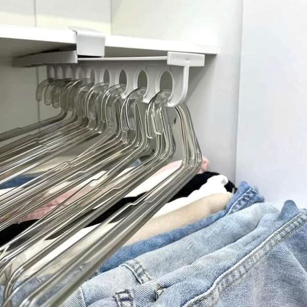 GlidePro Pull-Out Wardrobe Rack — Slim Sturdy Sliding Hanger