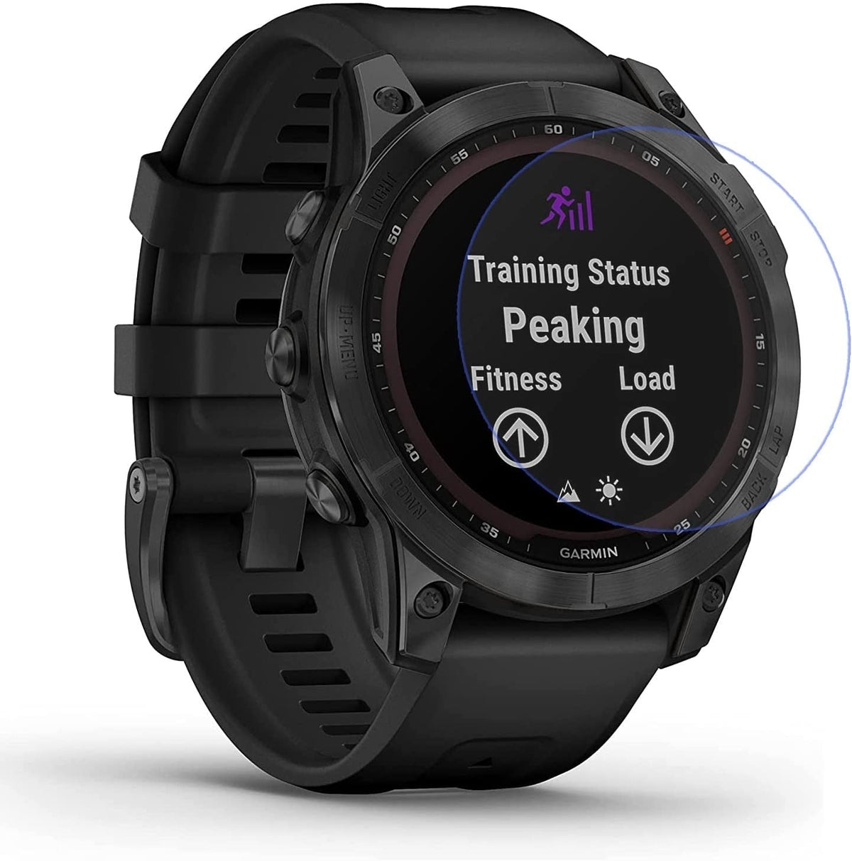 Garmin Fenix 7 Solar用ガラススクリーンプロテクター — 全機能を維持