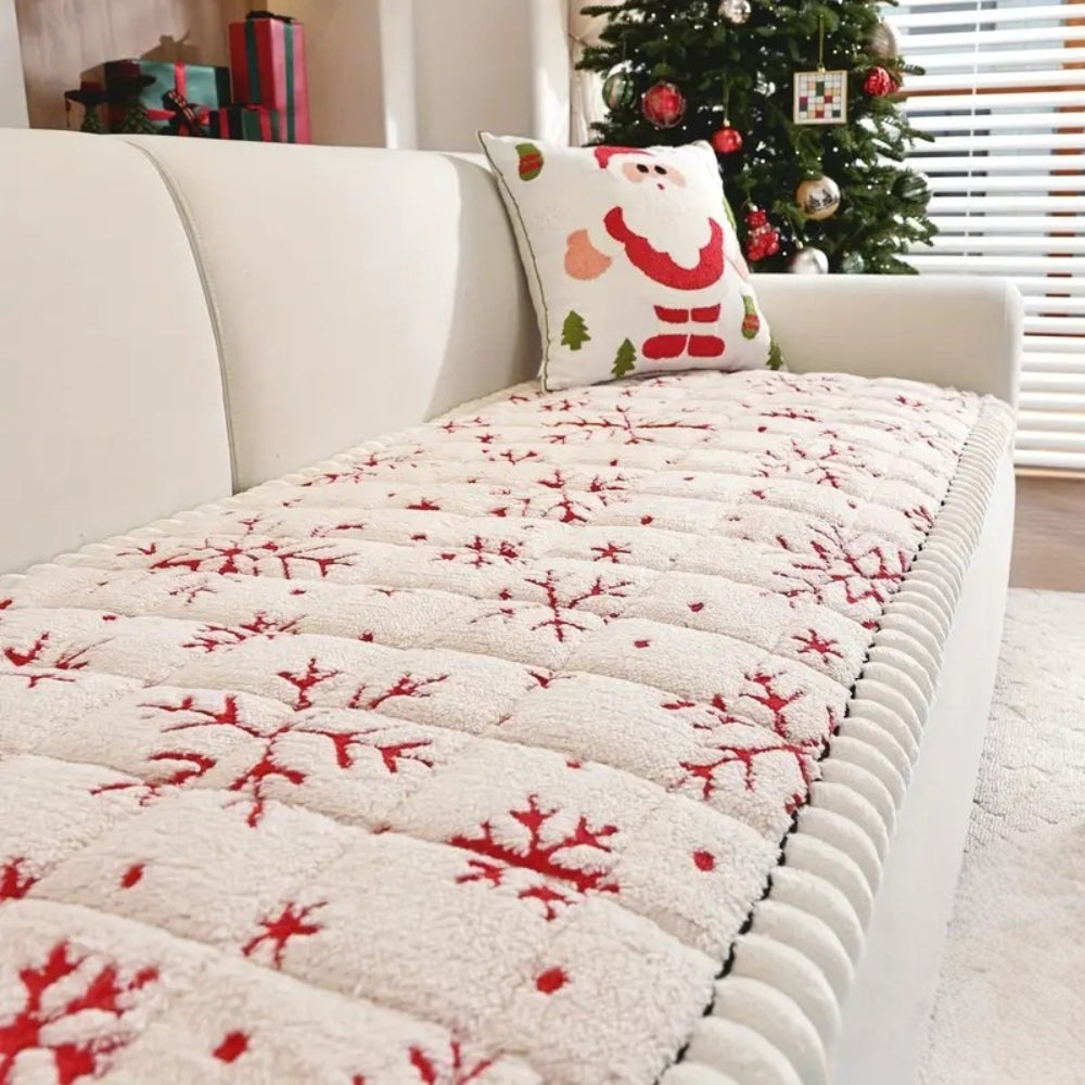 Seasonal Snowflake Sofa Protector Cover | Ka-mostore