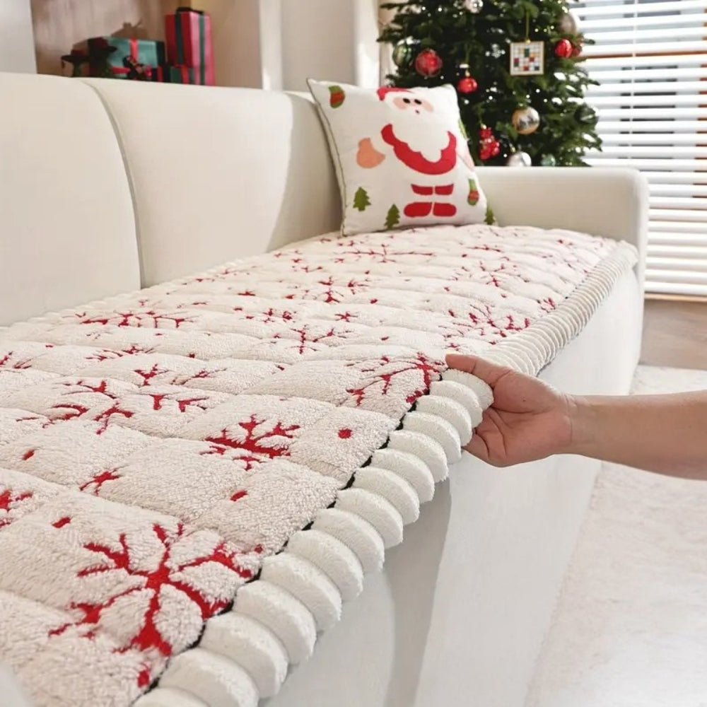 Seasonal Snowflake Sofa Protector Cover | Ka-mostore