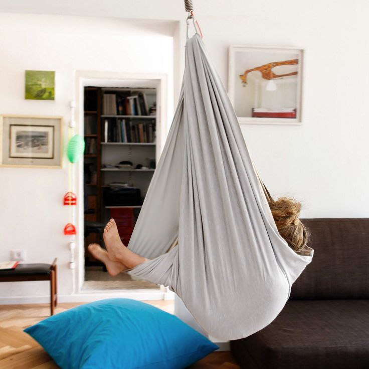 Children's Cotton Therapy Swing Hammock For Balance, Calm, And Sensory Development
