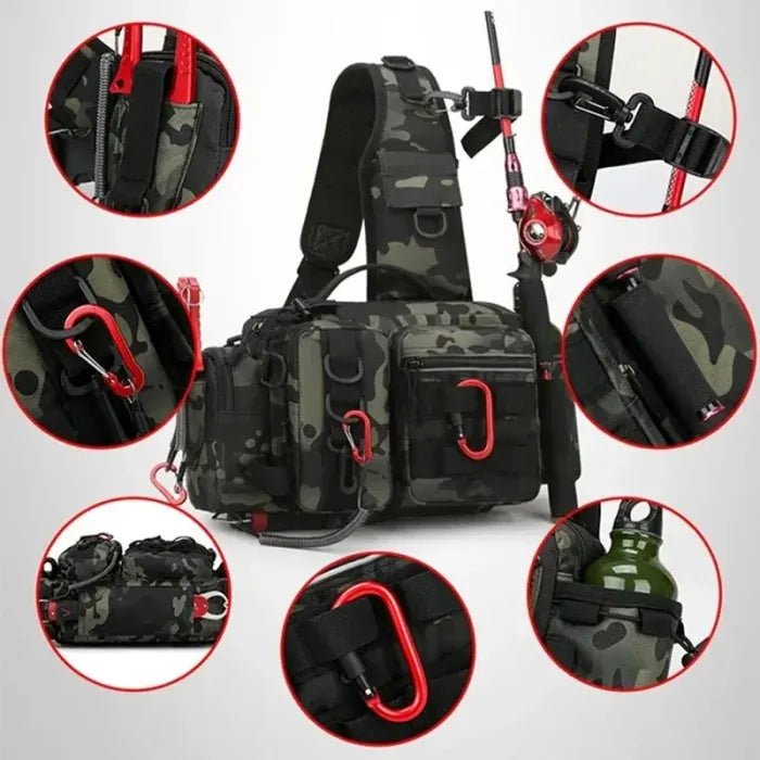 Sac de pêche convertible avec porte-cannes et porte-boissons | Ka-mostore