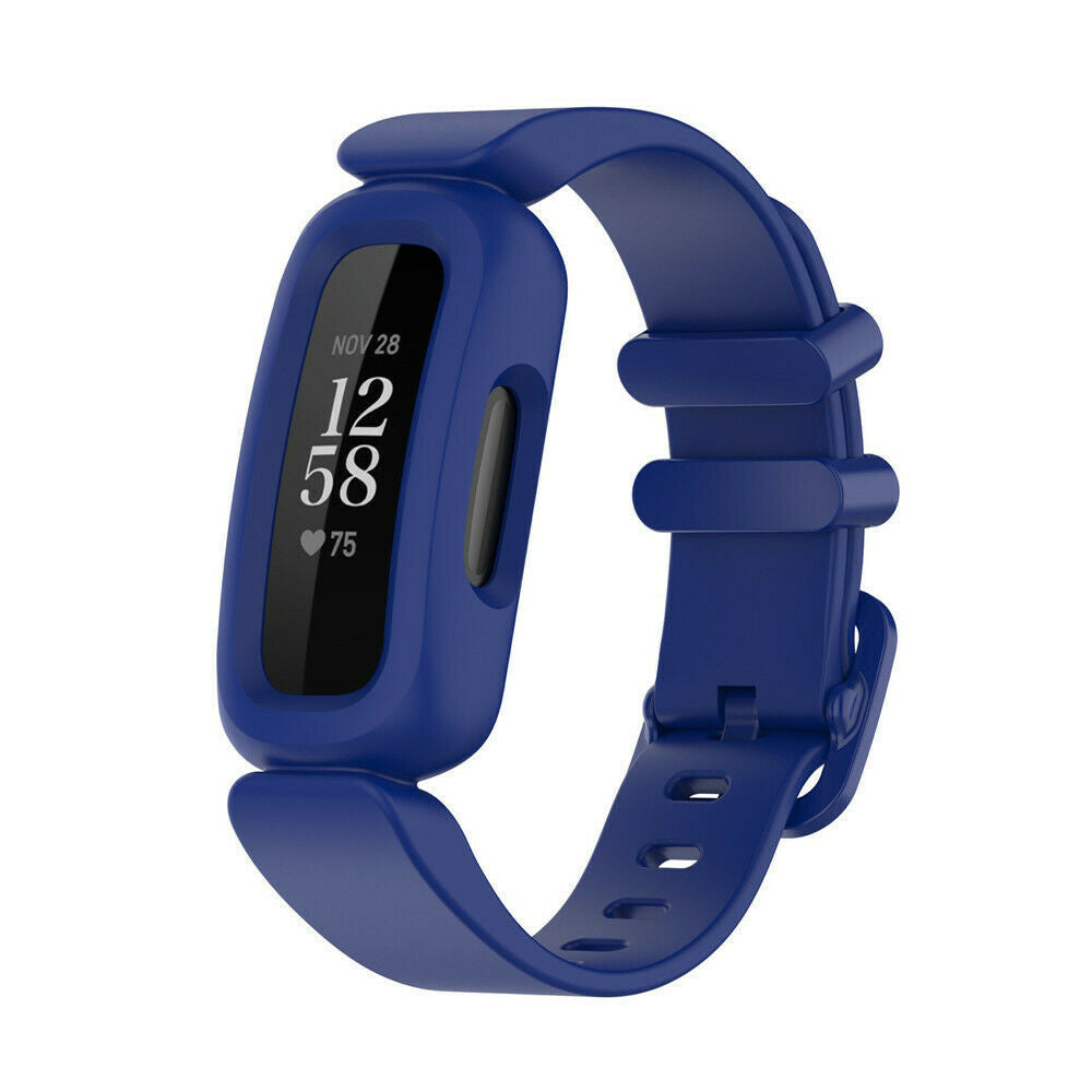 Fitbit Ace 3 -aktiivisuusrannekkeen silikoninen vaihtoranneke, tummansininen