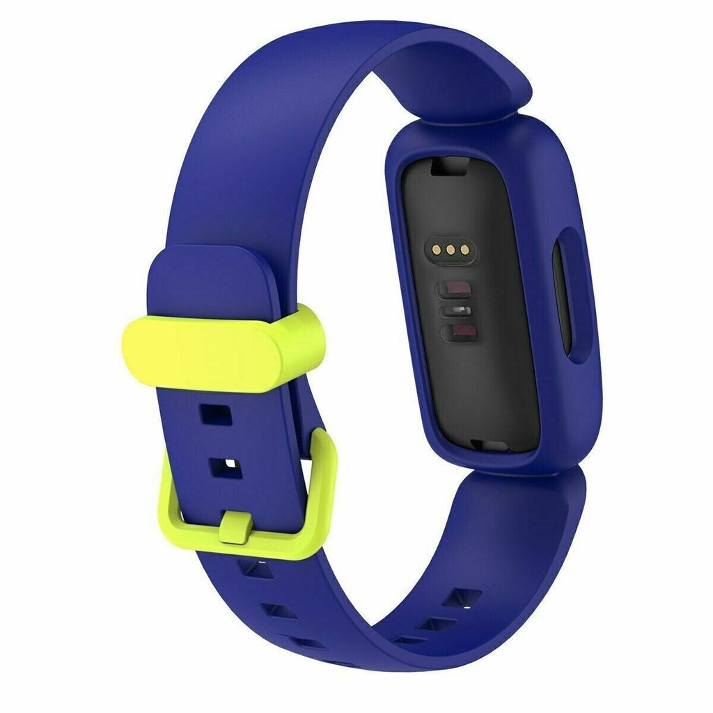 Ersatzarmband für Fitbit Ace 3 — blaues und gelbes Silikon