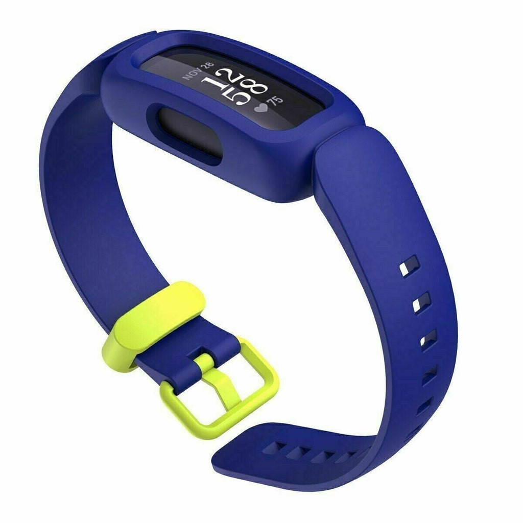 Ersatzarmband für Fitbit Ace 3 — blaues und gelbes Silikon