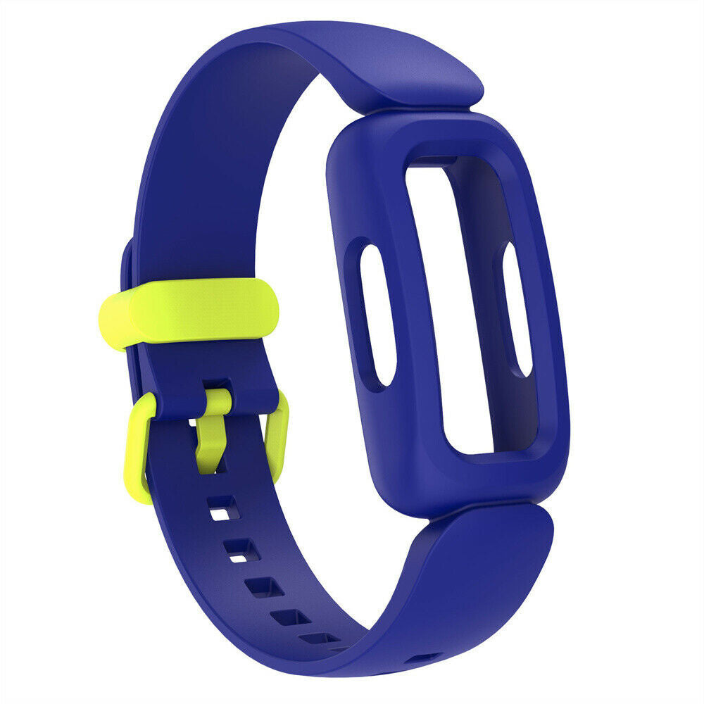 Ersatzarmband für Fitbit Ace 3 — blaues und gelbes Silikon