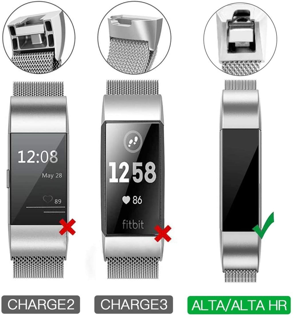 Černý silikonový řemínek — přímá náhrada za Fitbit Alta (HR)
