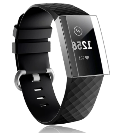 Beskyttelsesfilm til Fitbit Charge 4-skærm — gennemsigtigt selvklæbende cover