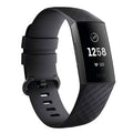 Black Silicone Strap for Fitbit Charge 4 — Diamond Texture