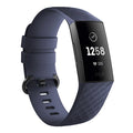 Udskiftningsrem i silikone til Fitbit Charge 4 — mørkeblå diamantstruktur