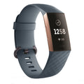 Grey Blue Silicone Strap for Fitbit Charge 4