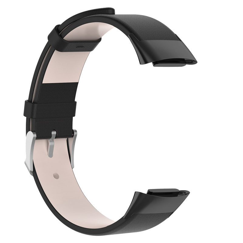 Classic Black Leather Strap Fitbit Charge 5