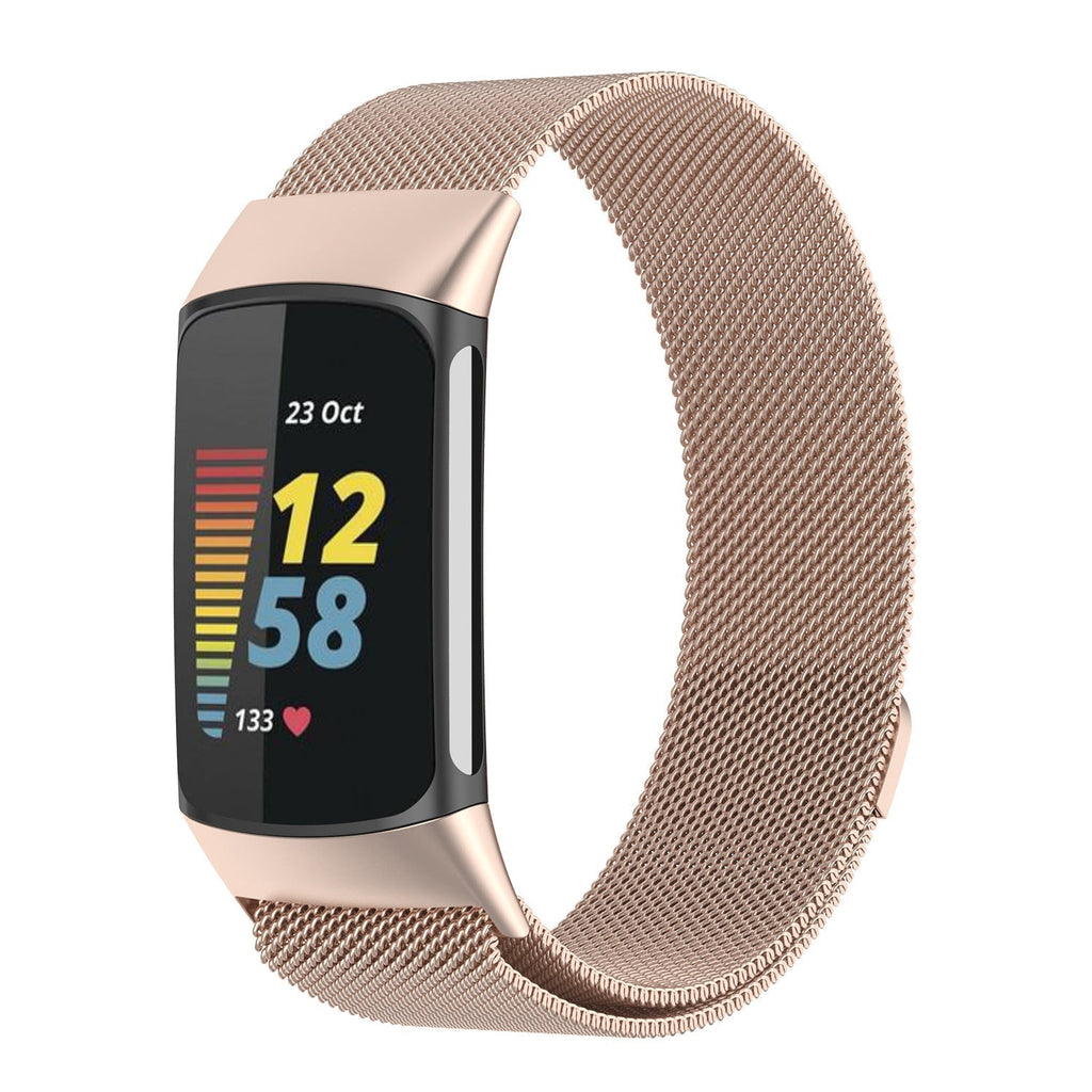Bracelet milanais champagne pour Fitbit Charge 5