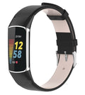 Classic Black Leather Strap Fitbit Charge 5
