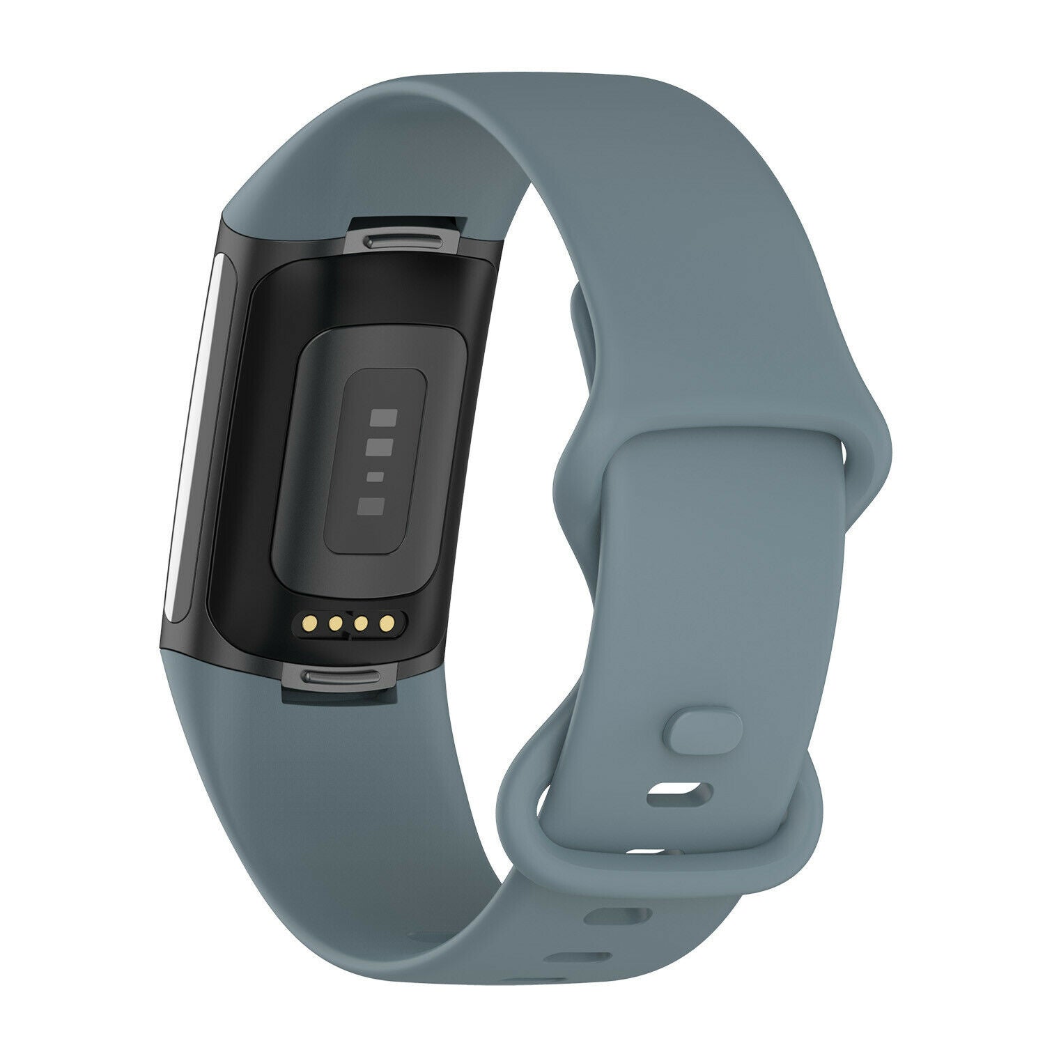 Fitbit Charge 5 Grey and Blue Silicone Replacement Strap
