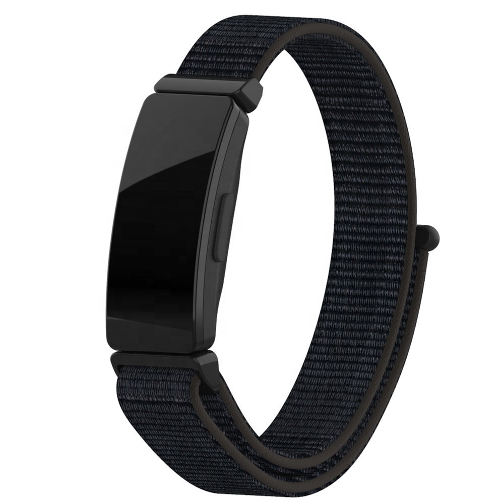 Bracelet de remplacement noir en nylon pour Fitbit Inspire HR et Inspire 2