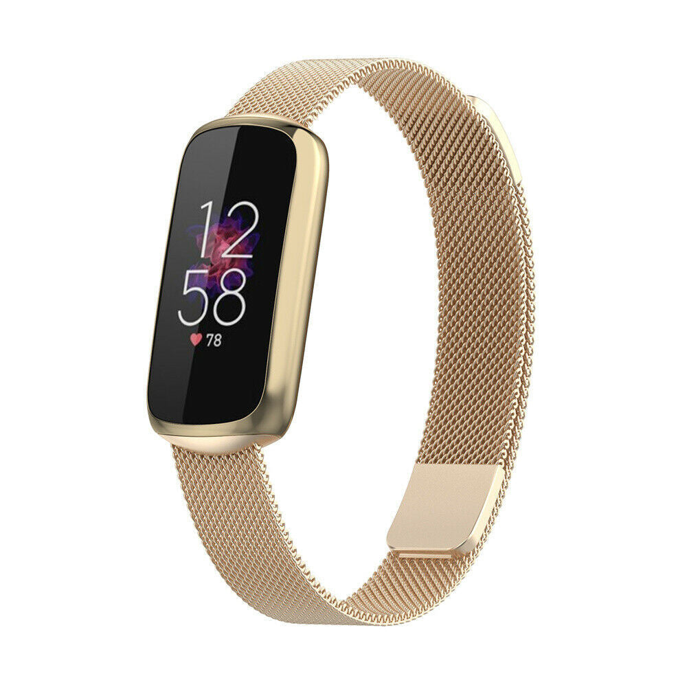 Fitbit Luxe Milanese Strap — Champagne Gold Finish