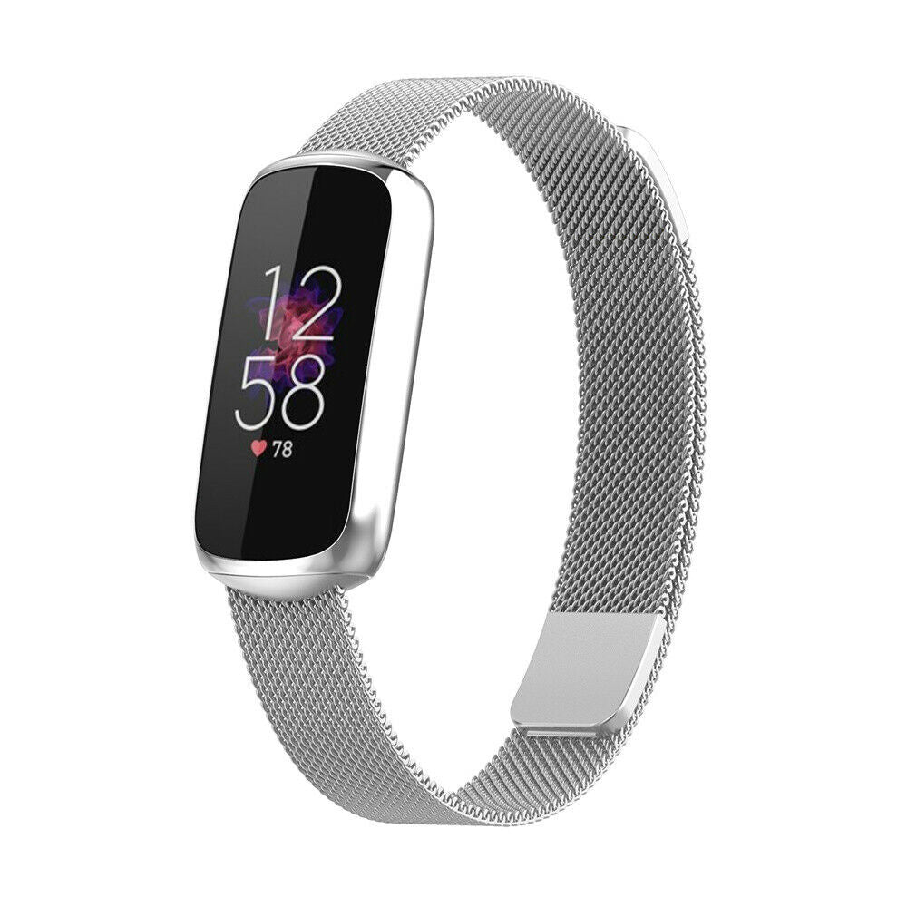 Zamienny pasek Fitbit Luxe Silver Milanese