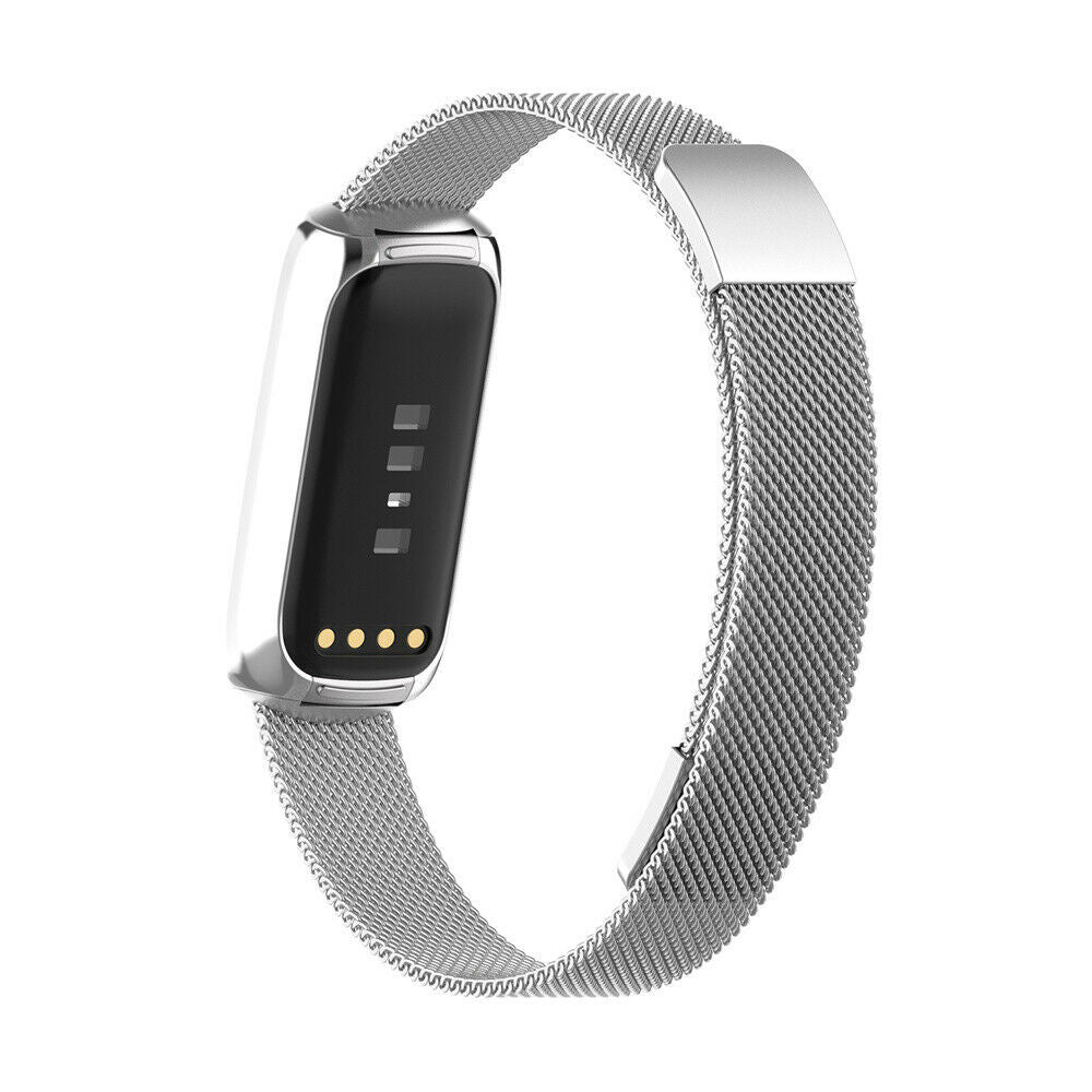 Zamienny pasek Fitbit Luxe Silver Milanese