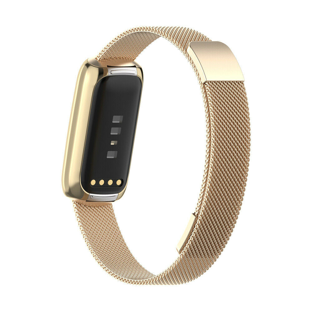 Fitbit Luxe Milanese Strap — Champagne Gold Finish