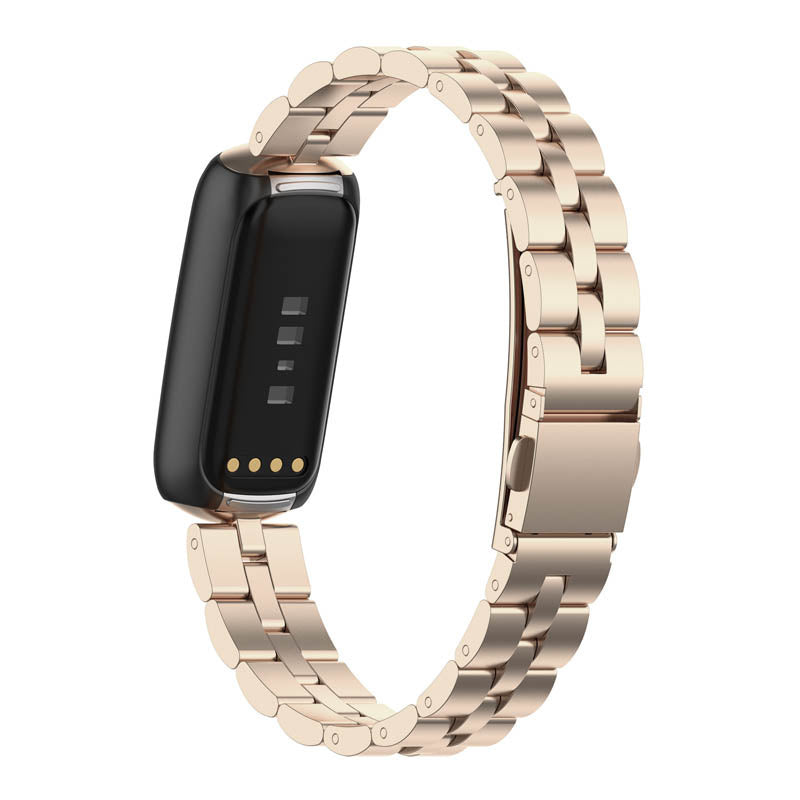 سوار Fitbit Luxe من الفولاذ المقاوم للصدأ بلون الشامبانيا