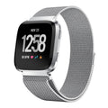 Zilverkleurig Milanese vervangend bandje voor Fitbit Versa en Versa 2