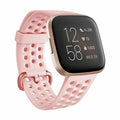 Fitbit VersaおよびVersa 2用ピンクの通気性交換ストラップ