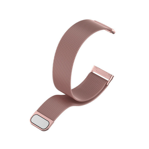 Fitbit Versa 4用 ピンク ミラネーゼ交換ストラップ