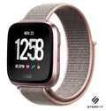 Pink Nylon Replacement Strap Compatible with Fitbit Versa and Versa 2 Smartwatch
