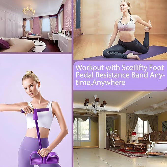 Flexano Fitness Resistance Band Set — Elastic Workout Bands for Full-Body Training