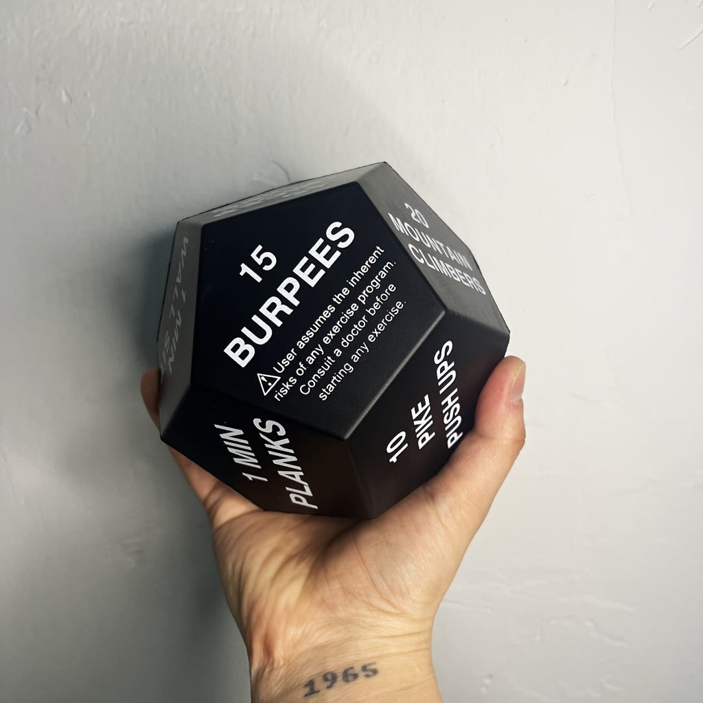 KraftWürfel Fitness Dice for Muscle Building and Strength Training — Full-Body Bodyweight Workout