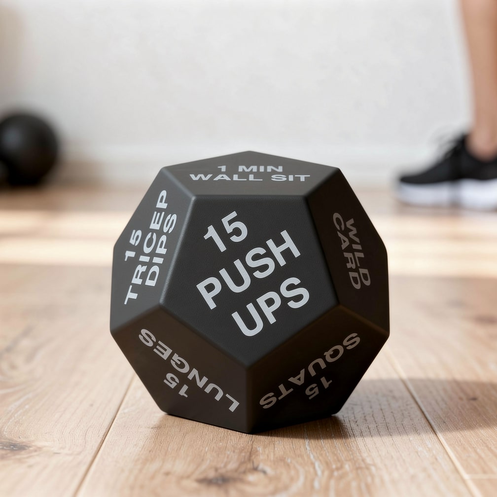 KraftWürfel Fitness Dice for Muscle Building and Strength Training — Full-Body Bodyweight Workout