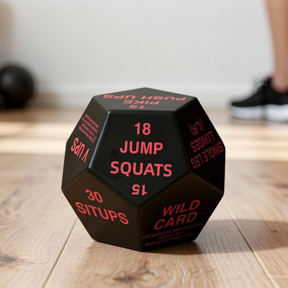 KraftWürfel Fitness Dice for Muscle Building and Strength Training — Full-Body Bodyweight Workout