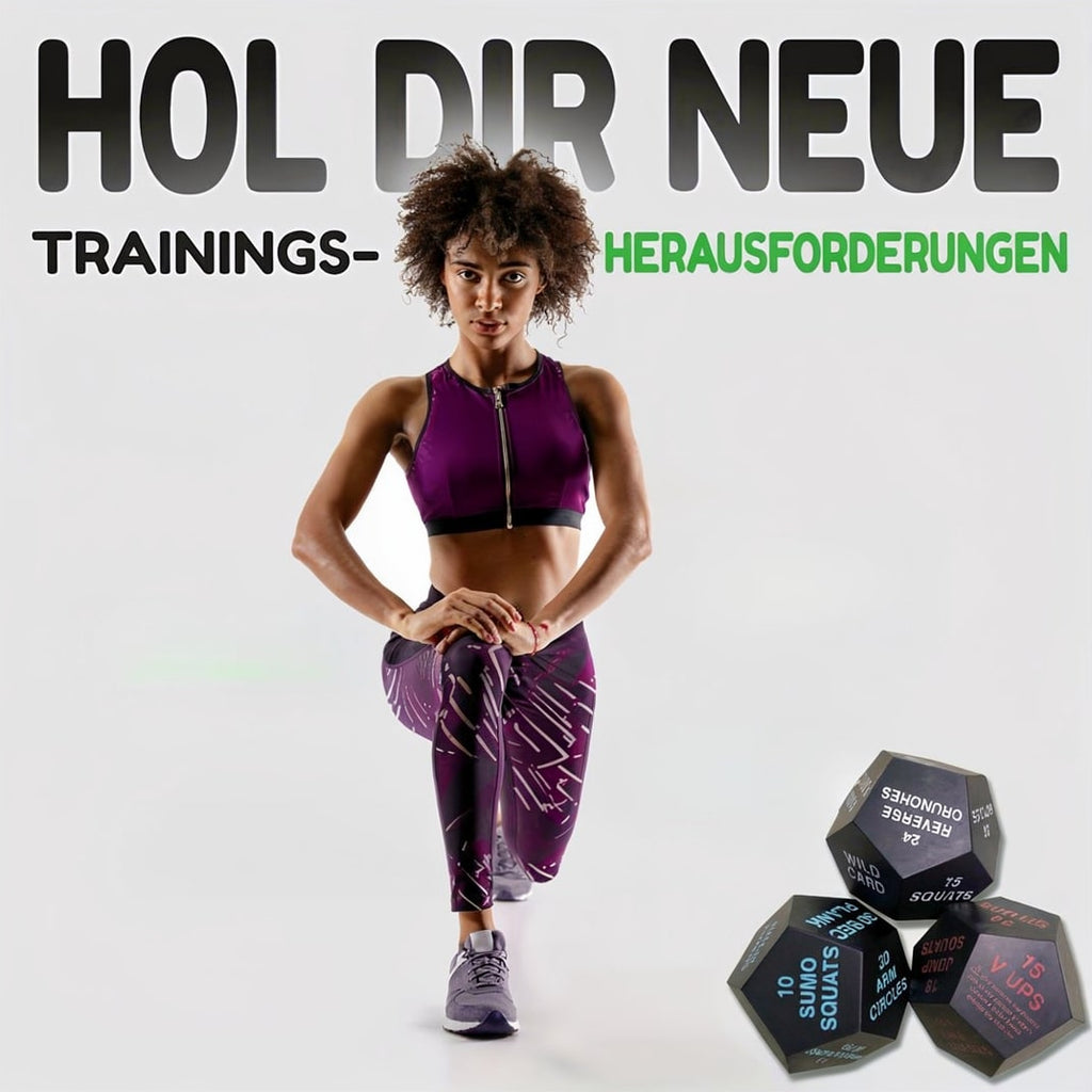KraftWürfel Fitness Dice for Muscle Building and Strength Training — Full-Body Bodyweight Workout