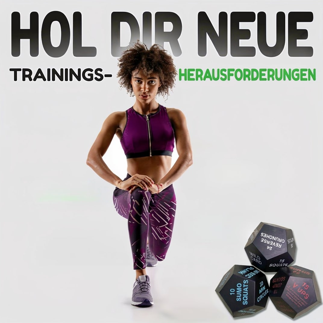 KraftWürfel Fitness Dice for Muscle Building and Strength Training — Full-Body Bodyweight Workout