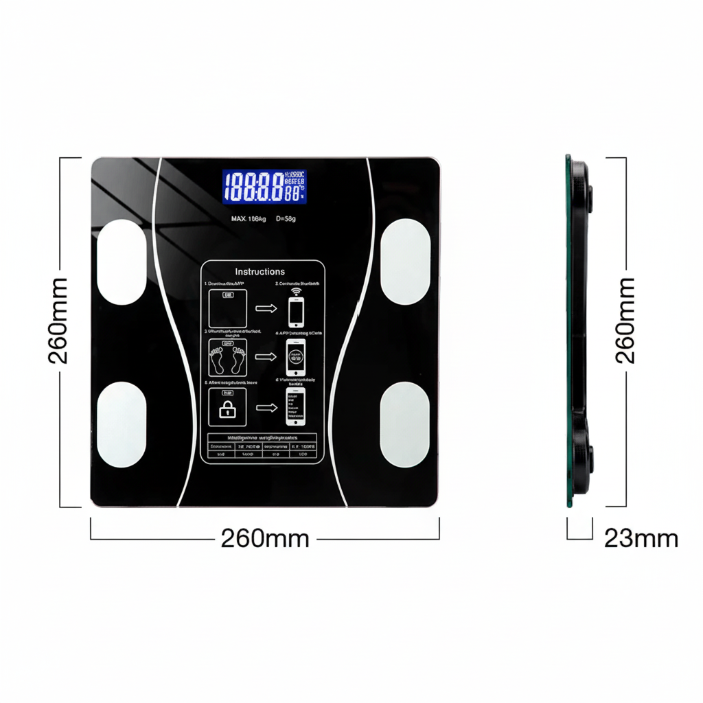 Smart Body Composition Scale with App Sync | Ka-mostore