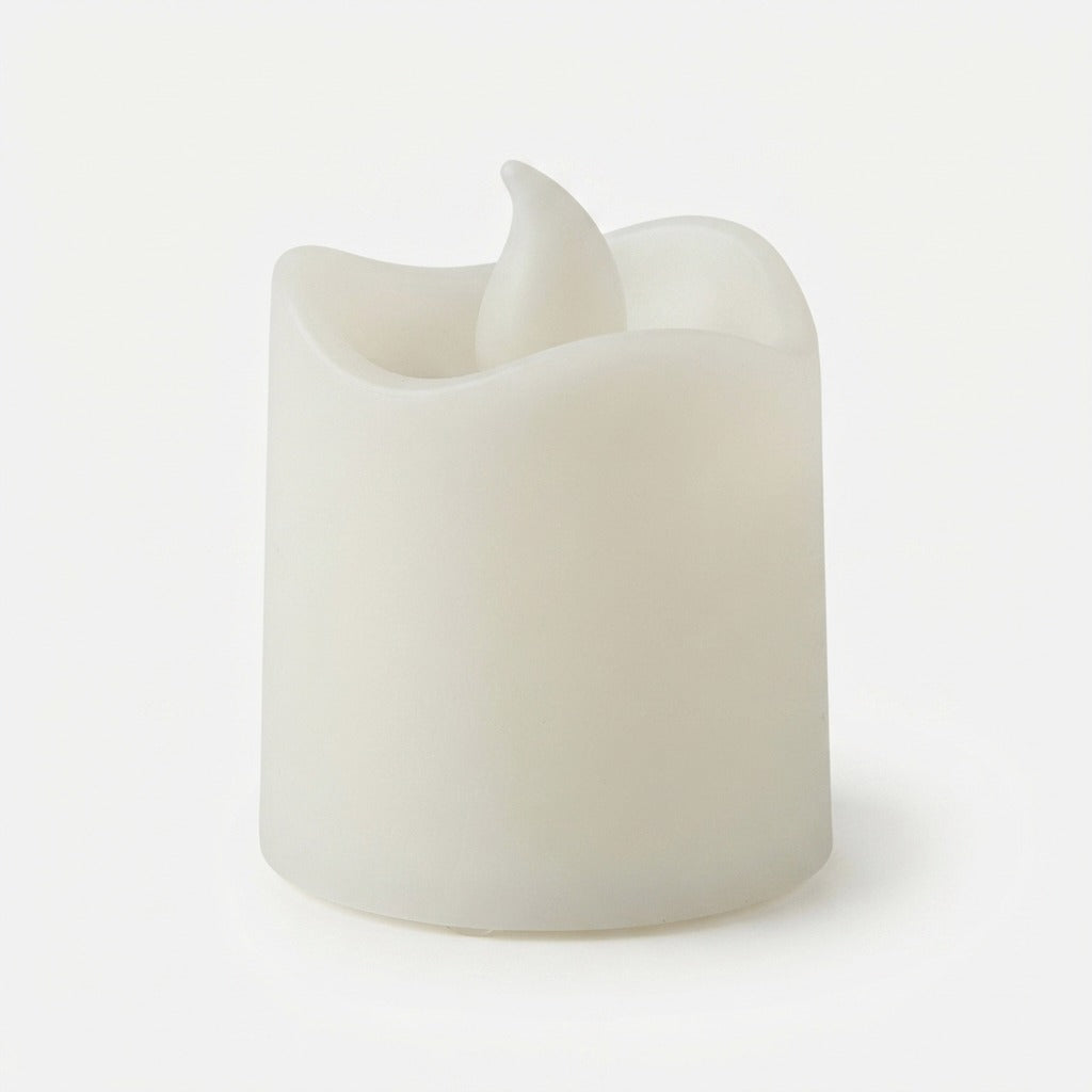 Flameless LED Tea Lights — Warm White Flickering Glow