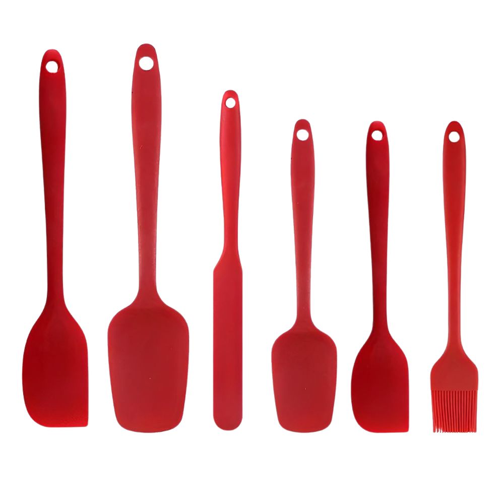 Silicone Utensil Set | 6 Piece Baking & Cooking Tools | Ka-mostore
