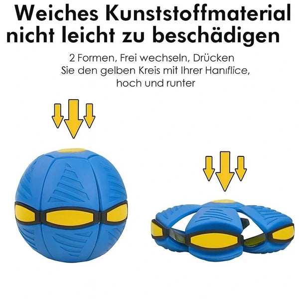 FlitzDisc 二合一飞盘弹力球狗玩具 — 互动玩耍设计