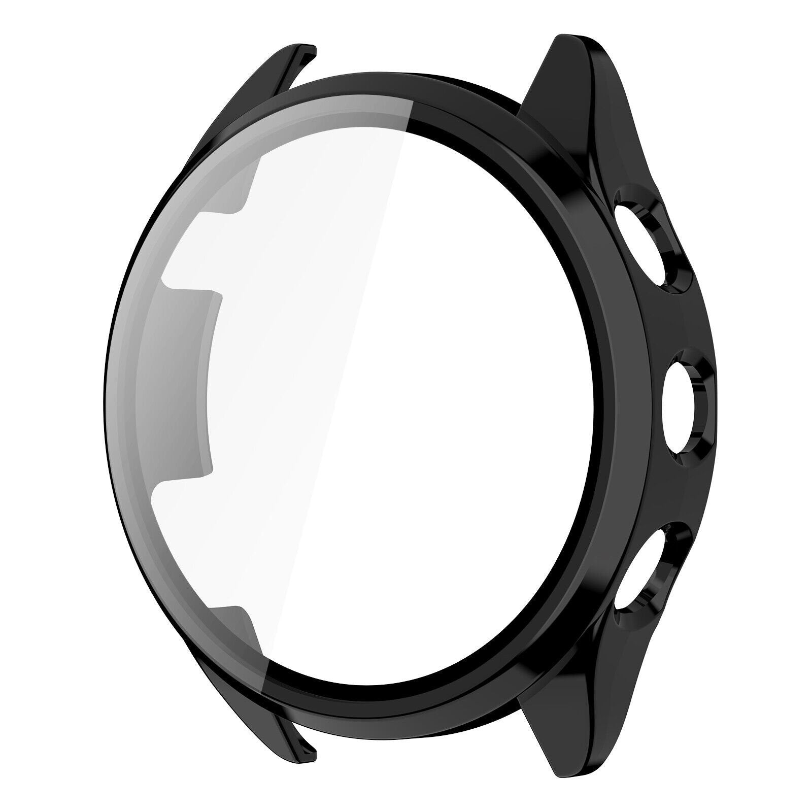 Sort beskyttende hårdt etui til Garmin Forerunner 165 — glasfront cover
