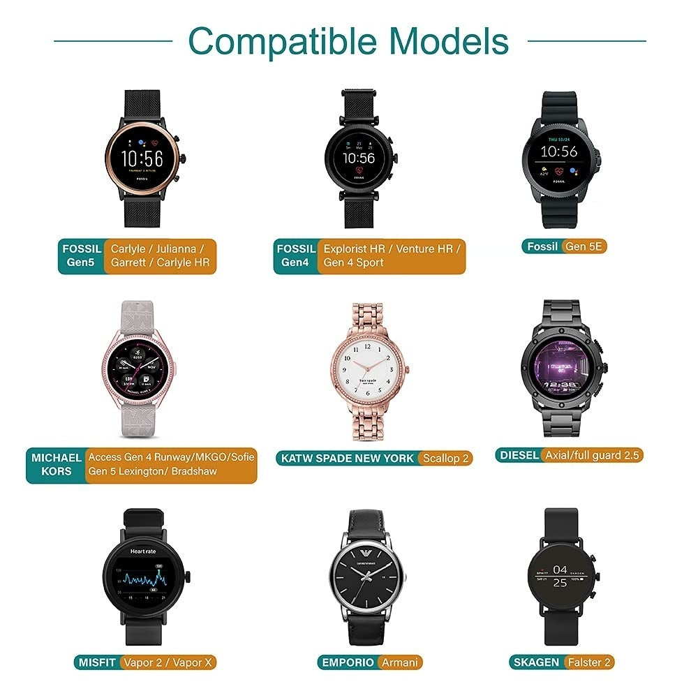كابل شحن USB لساعات Fossil الذكية Gen 4 وGen 5 وGen 6