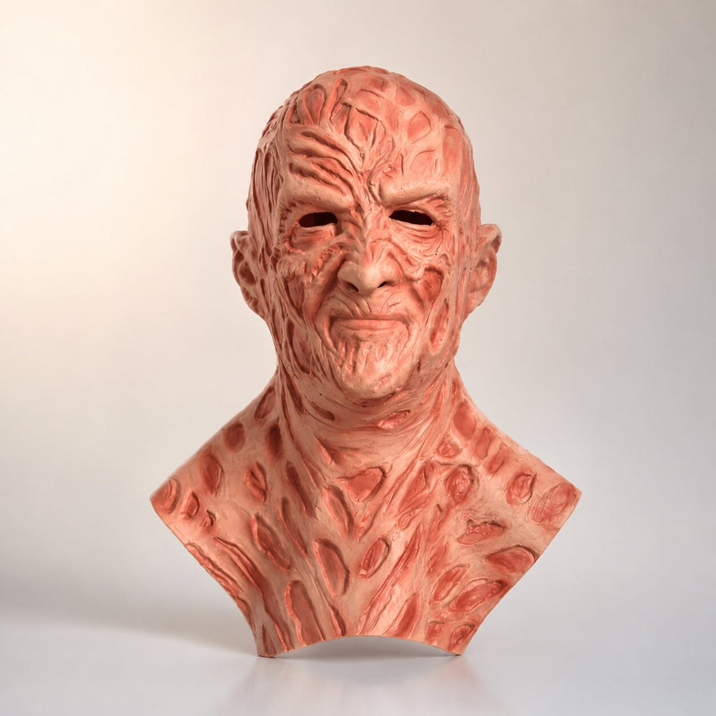 Μάσκα και γάντι Freddy Krueger — Σχέδιο με ουλές στο πρόσωπο και τον λαιμό