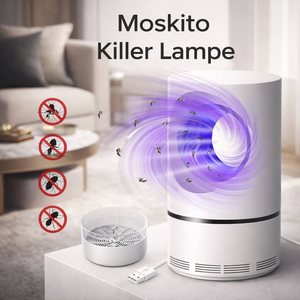 Insectra מלכודת UV חשמלית לזבובים — לוכדת יתושים, זבובי פירות ועשים
