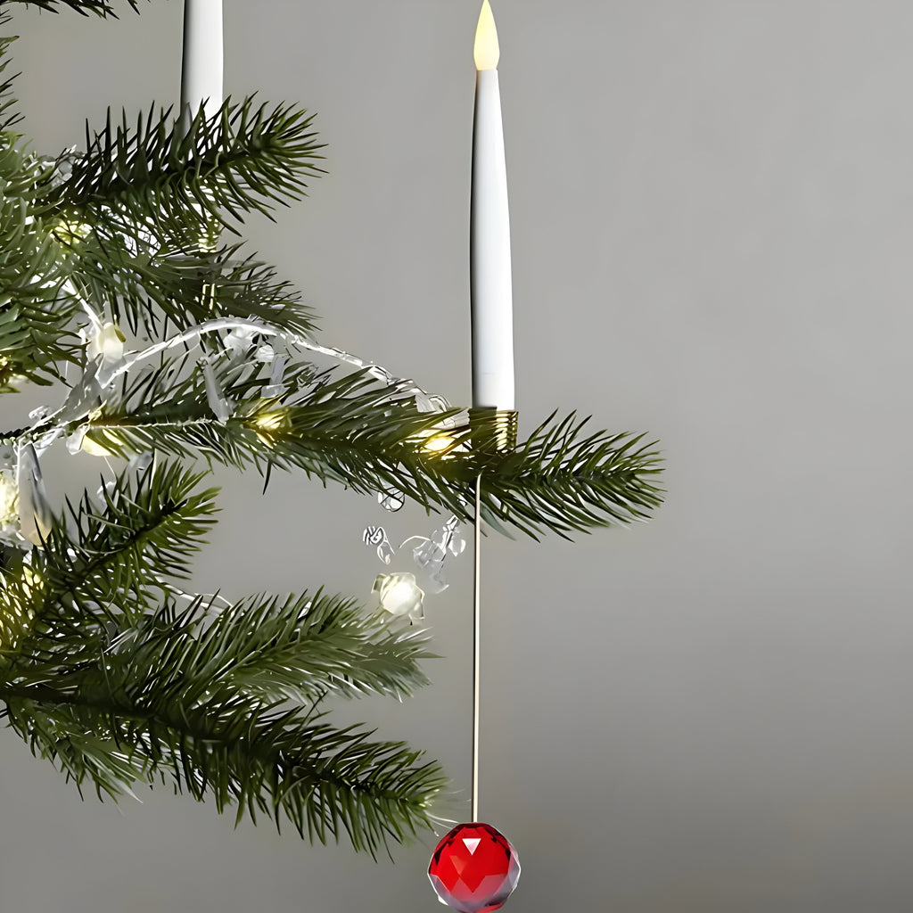 Remote Control LED Christmas Tree Candles With Flickering Light Dimmable Timer