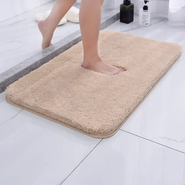 Plush Shag Bath Mat with Non-Slip Back | Ka-mostore