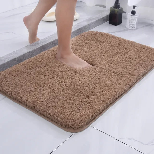 Plush Shag Bath Mat with Non-Slip Back | Ka-mostore