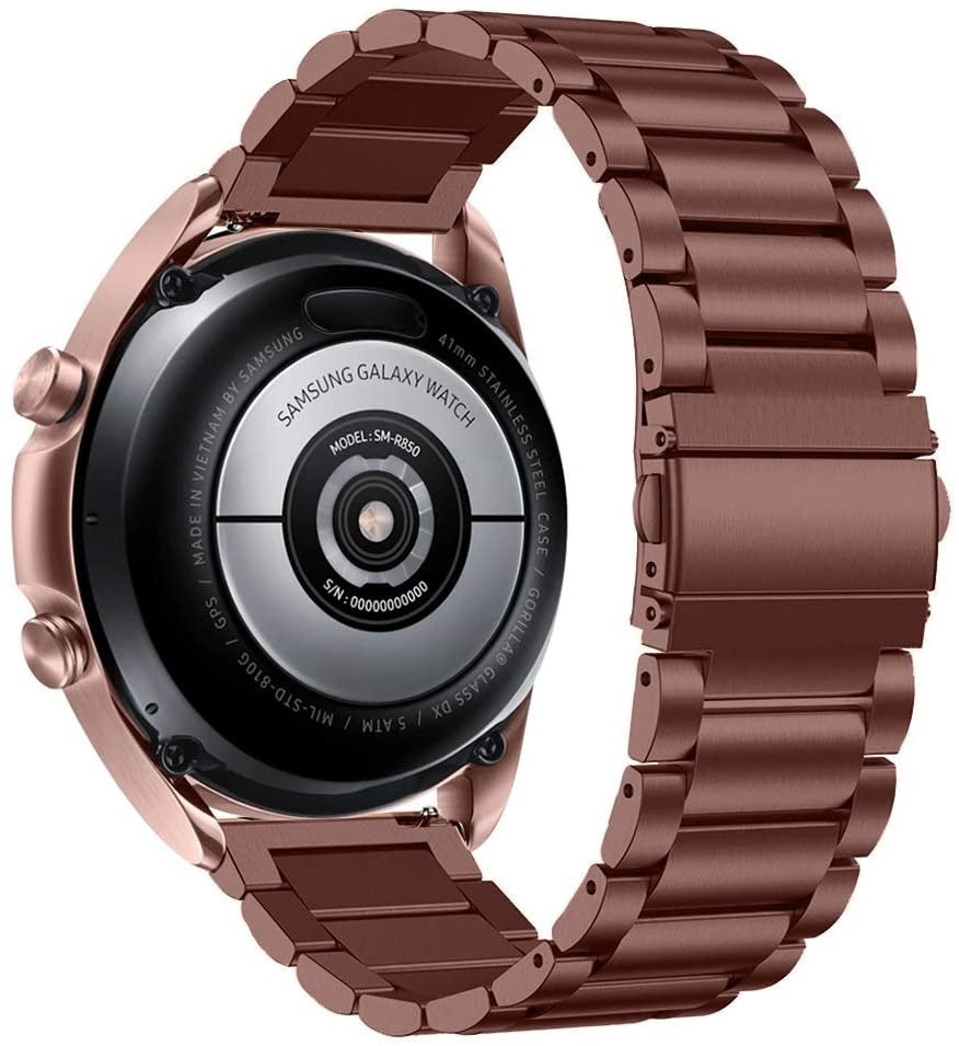 Bronzově zlatý řemínek s články pro Samsung Galaxy Watch 3 41 mm