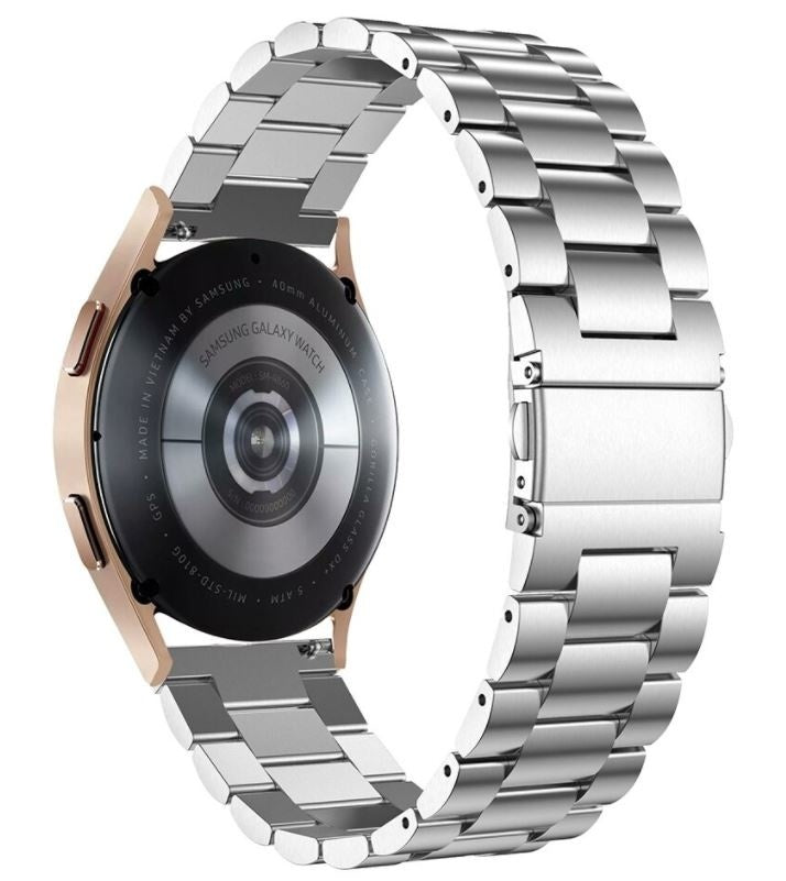 Correa de acero plateado para Samsung Galaxy Watch 4 de 40 mm